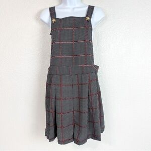 Missguided Houndstooth Check Pinny Playsuit Romper Size 10